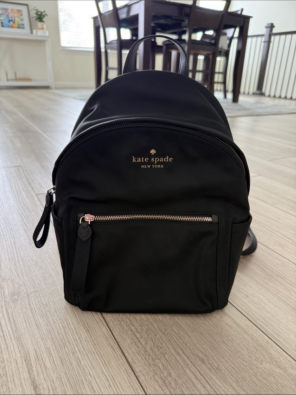 Kate Spade Chelsea Medium Backpack black nylon NEW